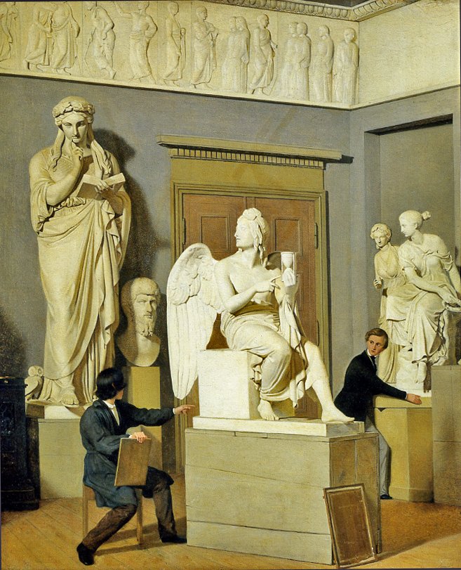 Desde la sala de figuras de la Academia de Arte de Julius Exner