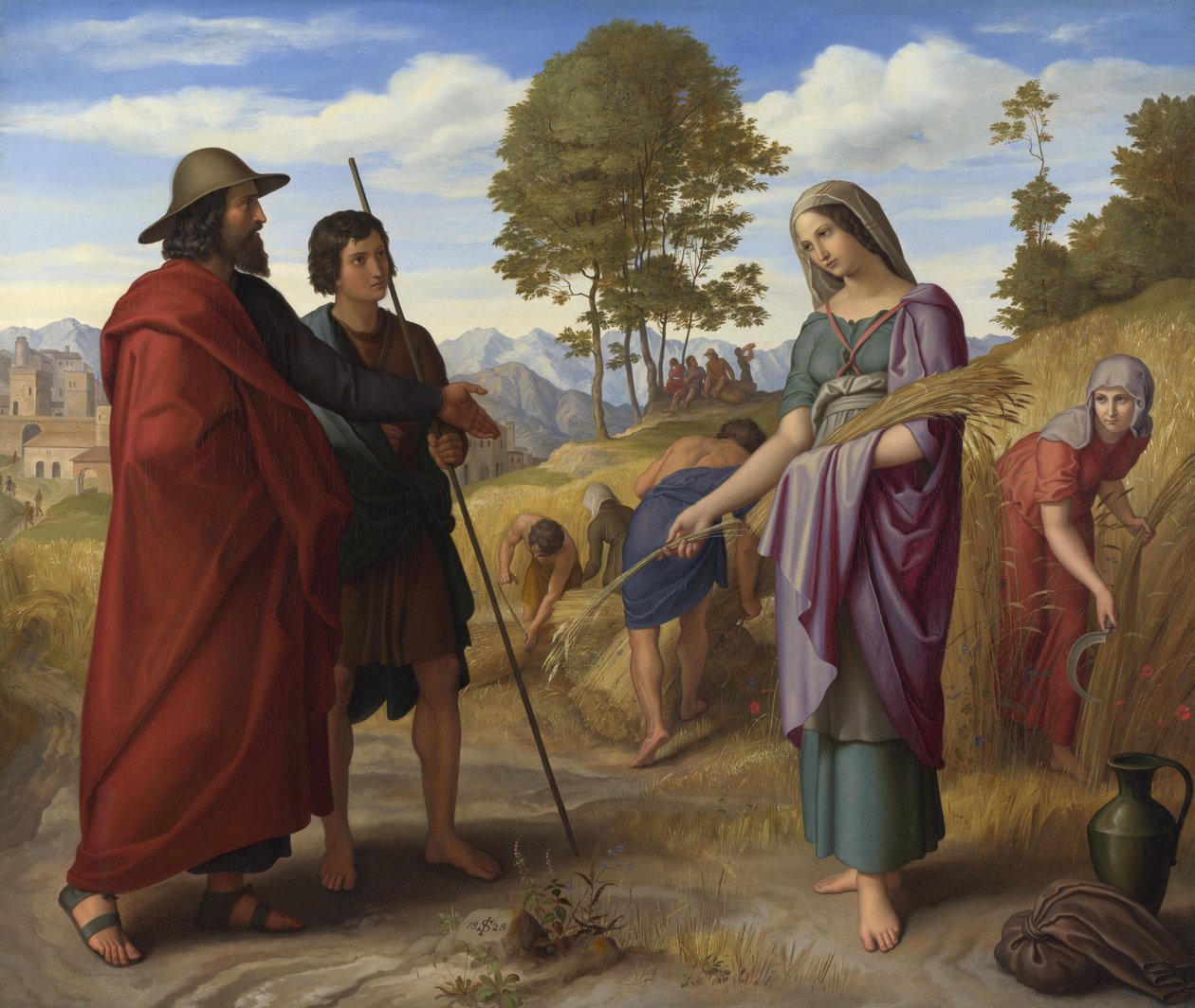 Rut en el campo de Booz de Julius Schnorr von Carolsfeld