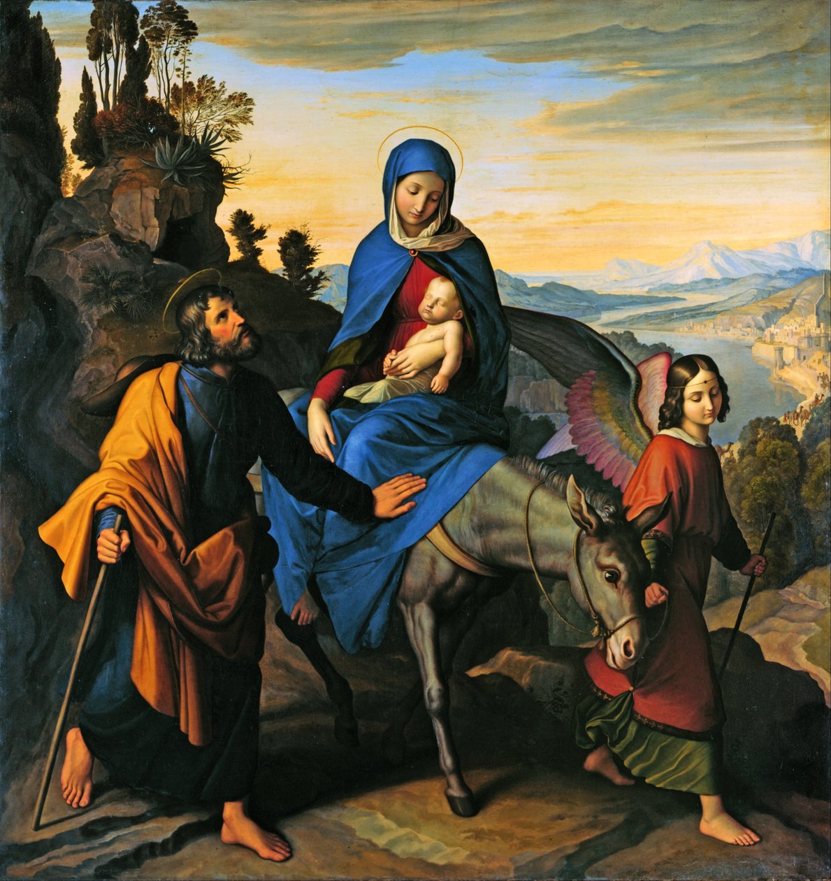 Huida a Egipto de Julius Schnorr von Carolsfeld