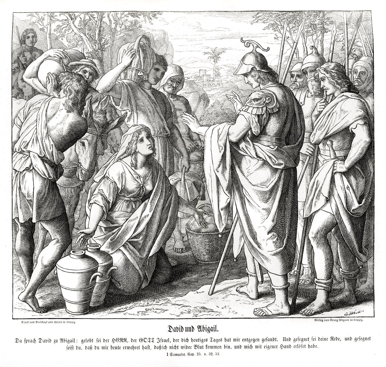 David y Abigail de Julius Schnorr von Carolsfeld