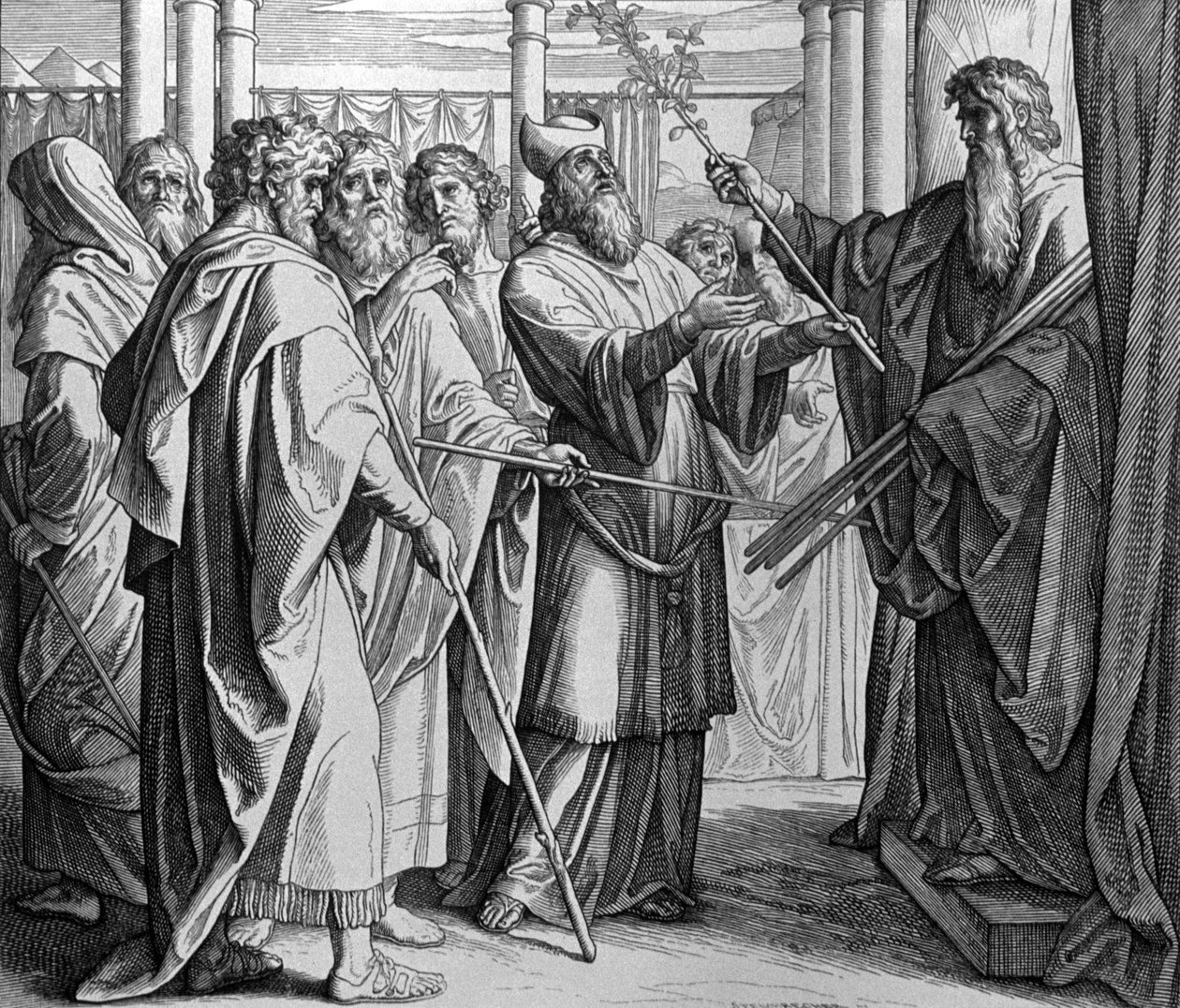 Vara de AAron de Julius Schnorr von Carolsfeld