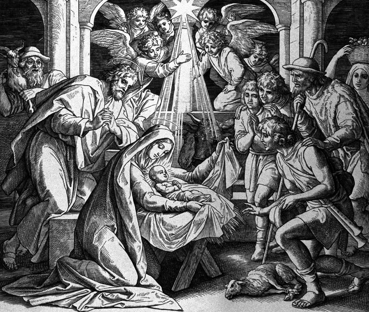 La Natividad de Cristo de Julius Schnorr von Carolsfeld