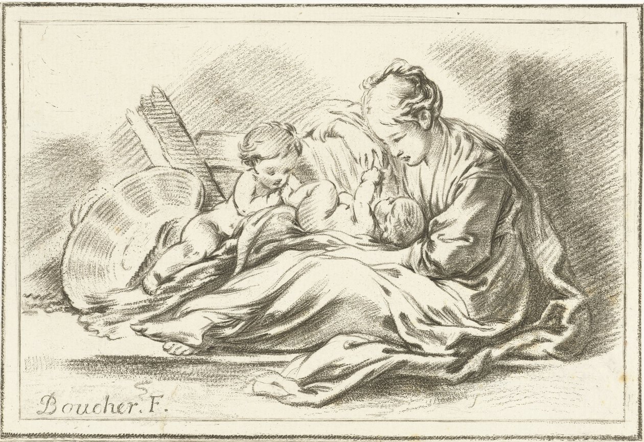madre y dos hijos de Jurriaan Cootwijck