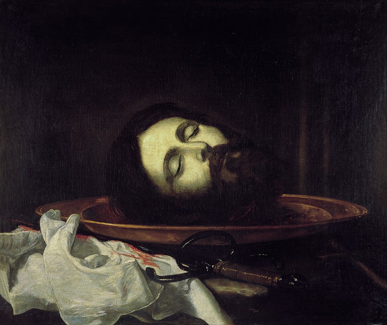 Cabeza de San Juan Bautista de Jusepe de Ribera