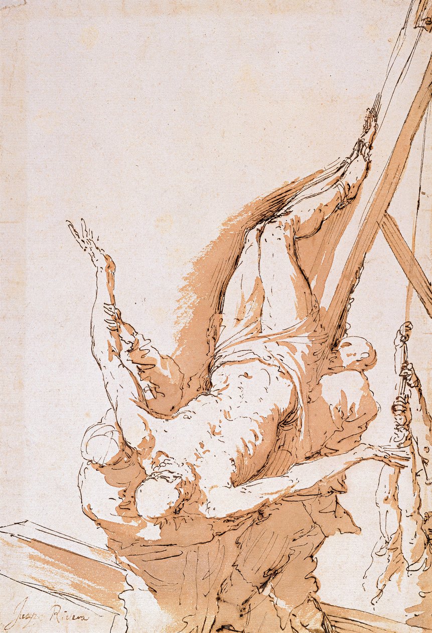 Crucifixión de San Pedro, c.1625-1630 de Jusepe de Ribera