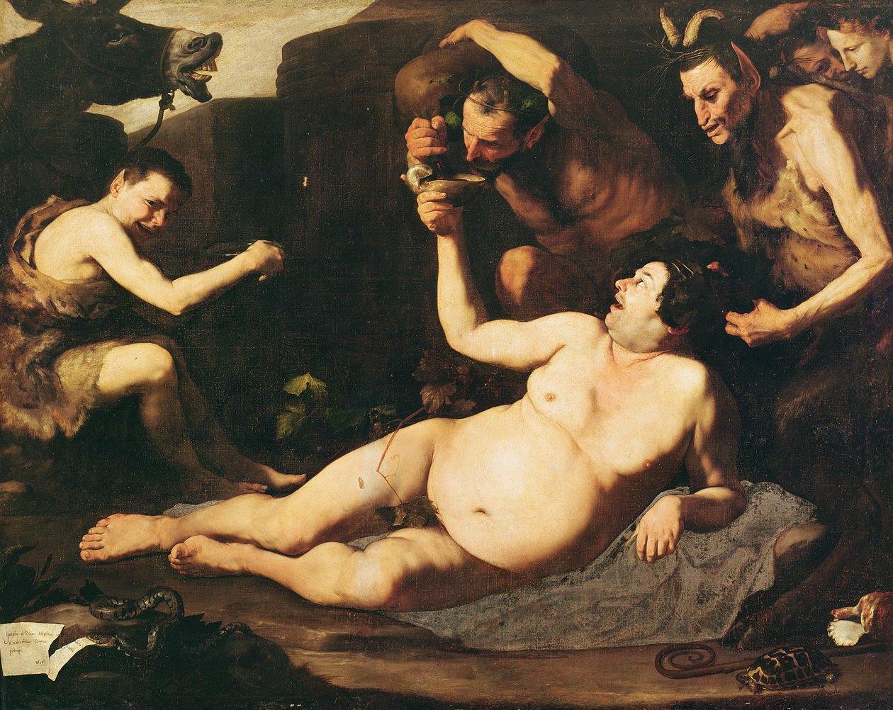 Silenus borracho, 1626 de Jusepe de Ribera
