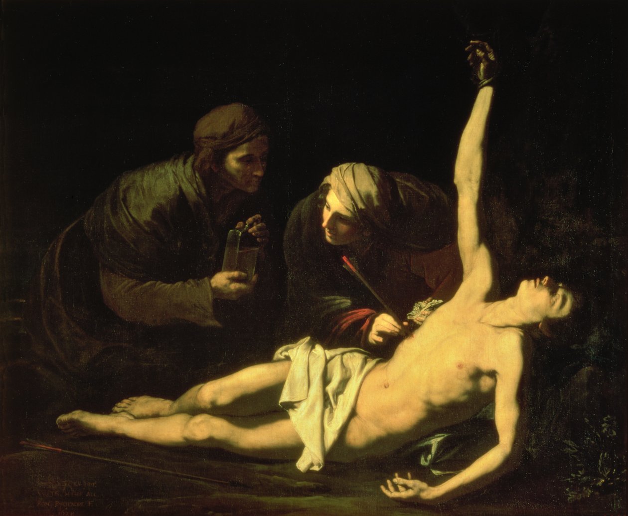 San Sebastián atendido por Santa Irene de Jusepe de Ribera