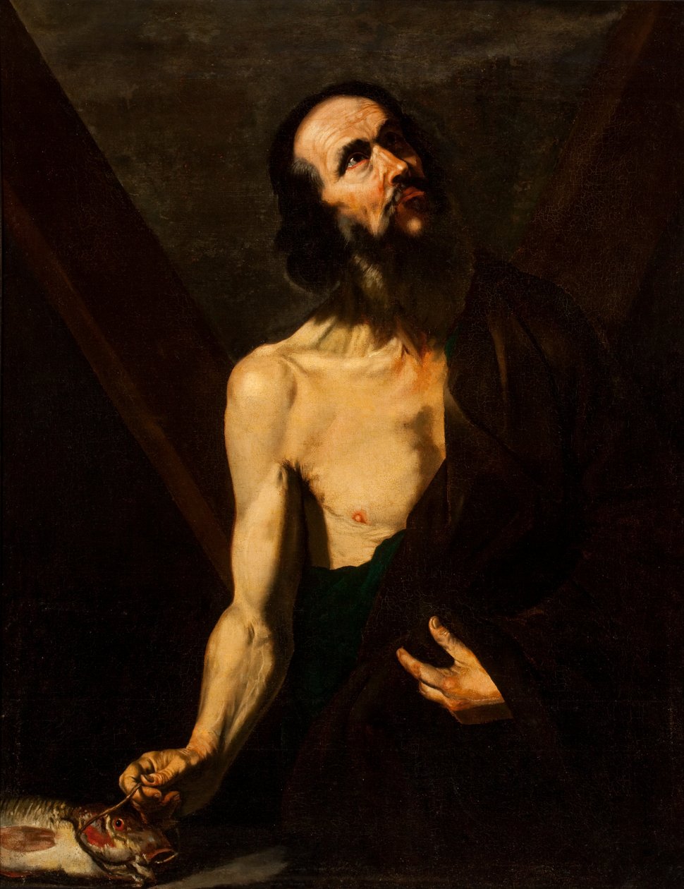 San Andrés (óleo sobre lienzo) de Jusepe de (attr.to) Ribera