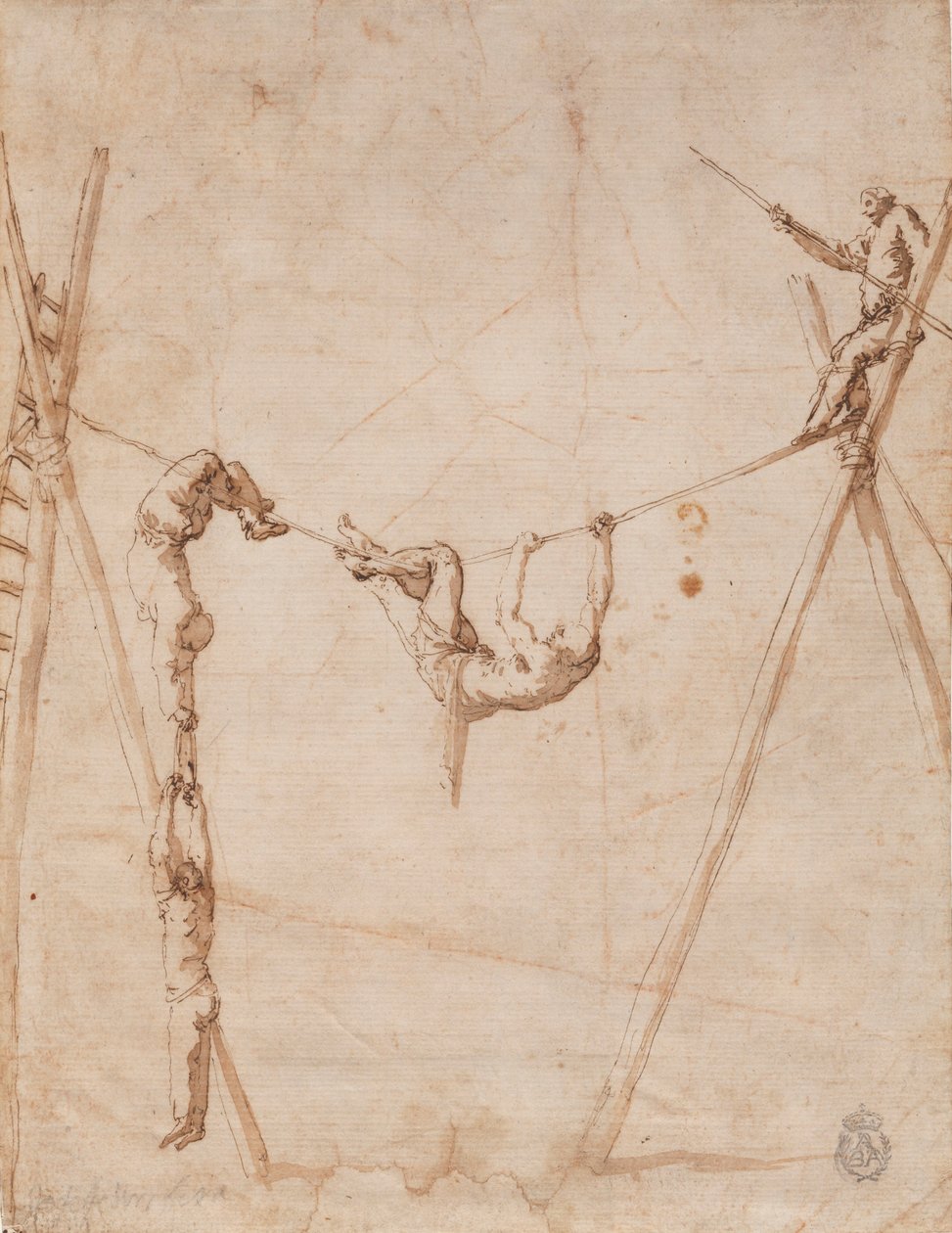 Acróbatas en la cuerda. de Jusepe de Ribera