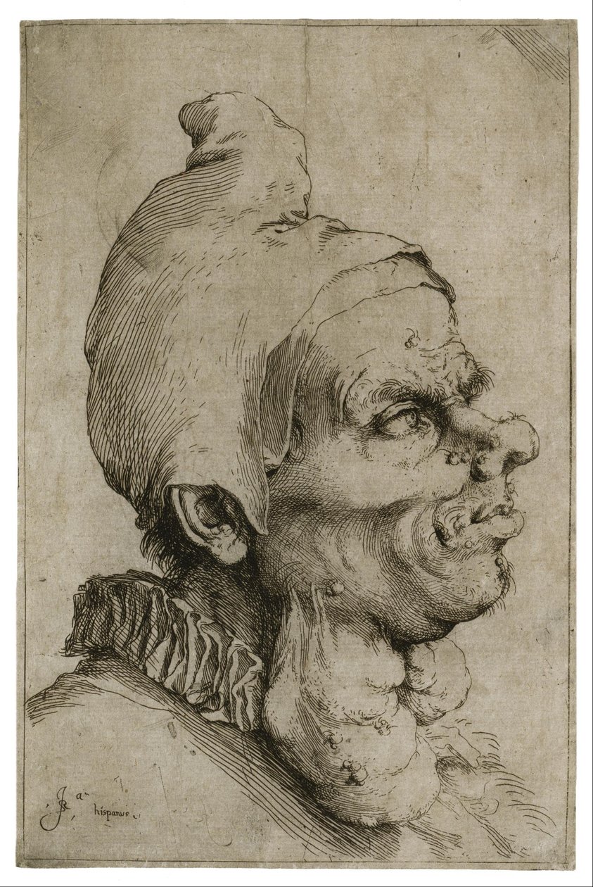 Gran cabeza grotesca de Jusepe de Ribera