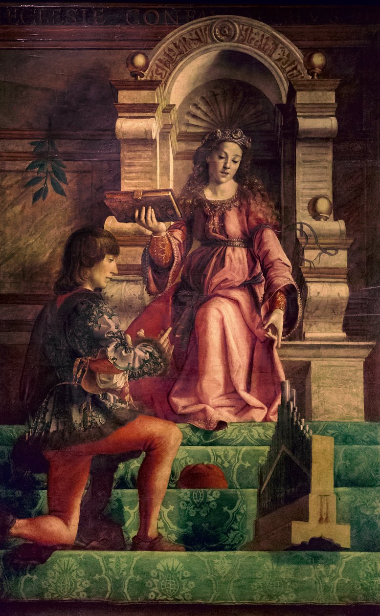 Música, c.1470 (óleo sobre álamo) de Justus of Ghent