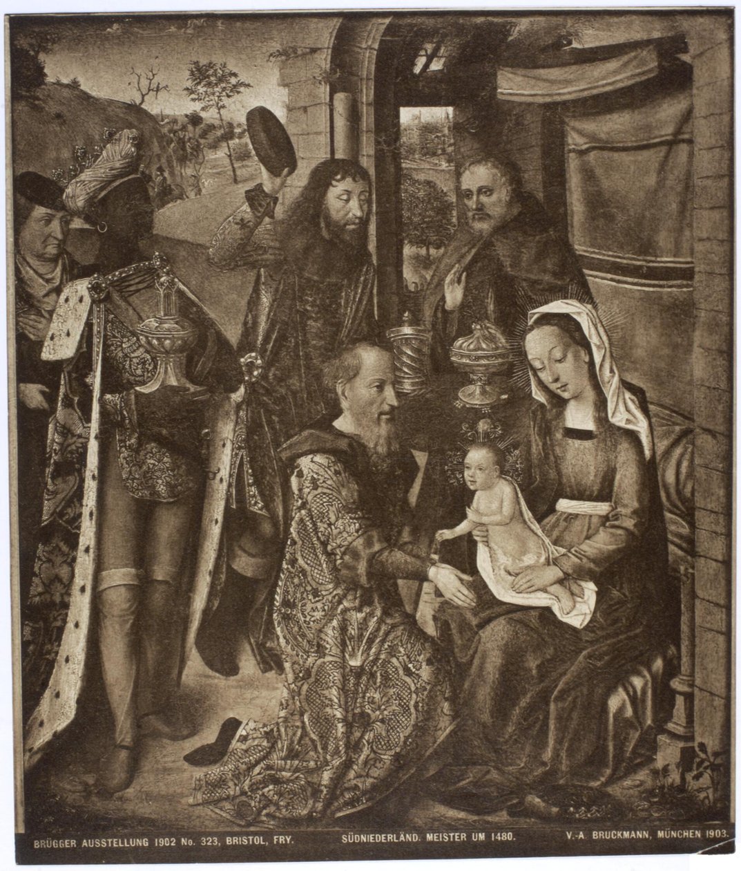 Adoración de los Reyes Magos de Justus van Gent