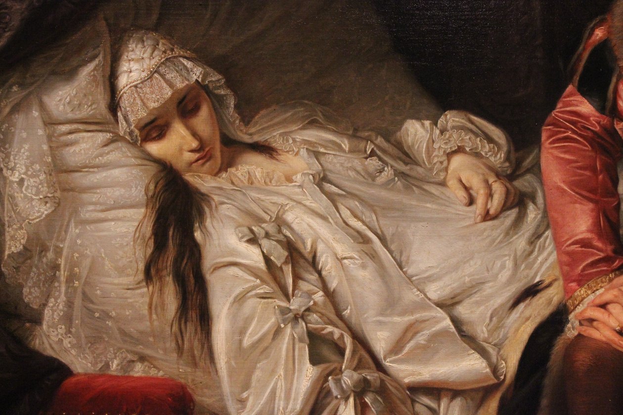 La muerte de Barbara Radziwiłł de Józef Simmler