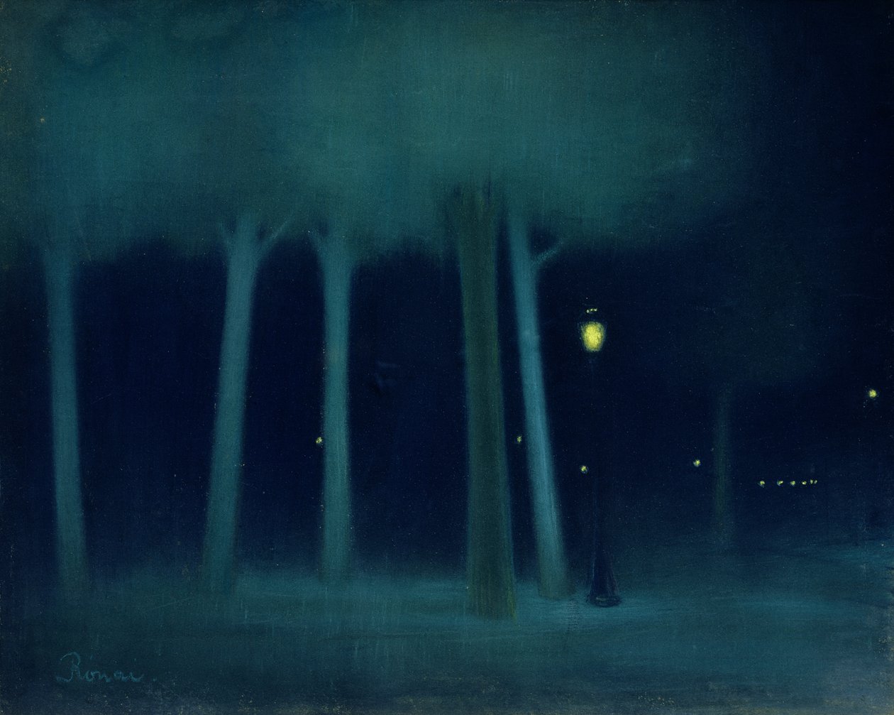 Un Parque de Noche, c.1892-95 de József Rippl Rónai