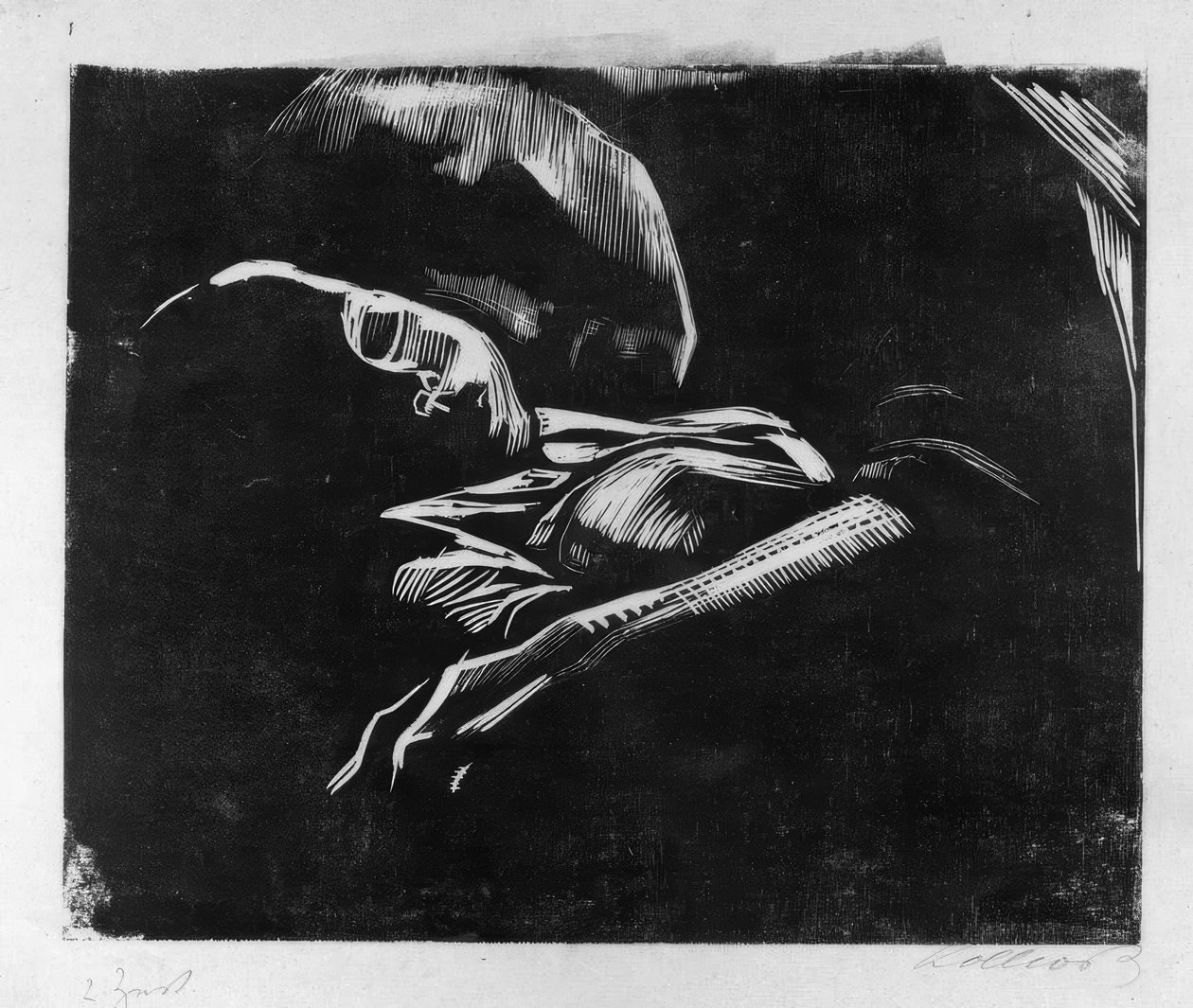 Durmiente con niño de Käthe Kollwitz