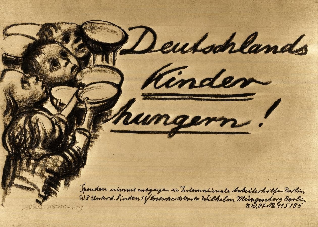 Los niños de Alemania tienen hambre de Käthe Kollwitz