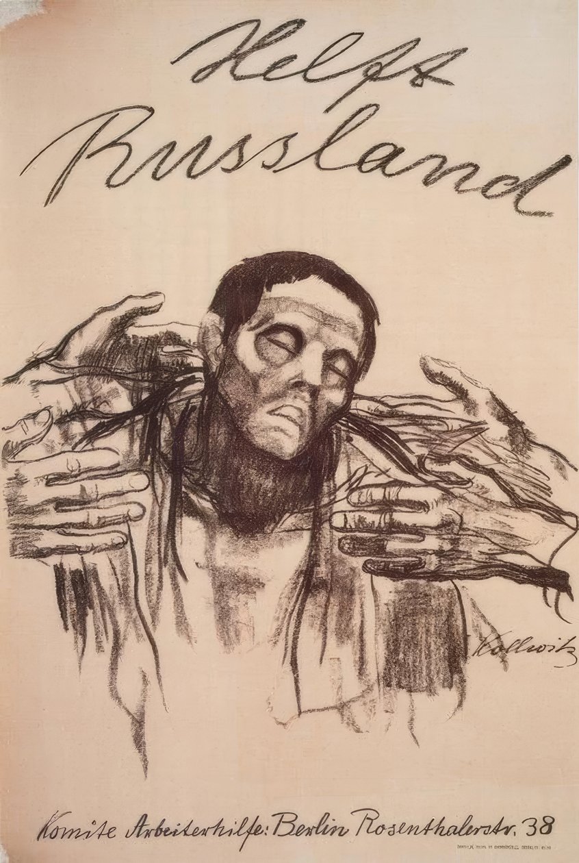 ¡Ayuda a Rusia! de Käthe Kollwitz
