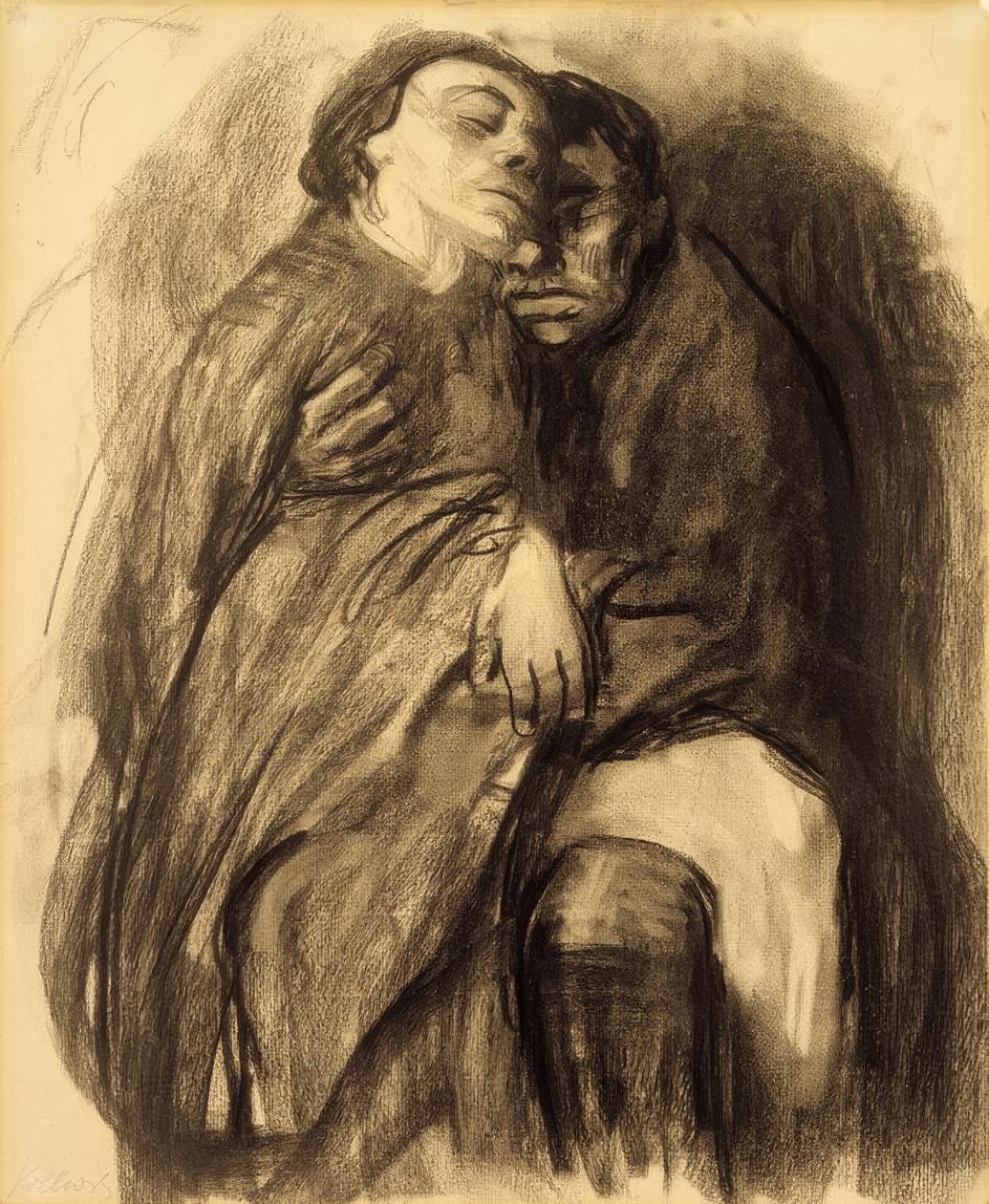 Pareja de amantes de Käthe Kollwitz