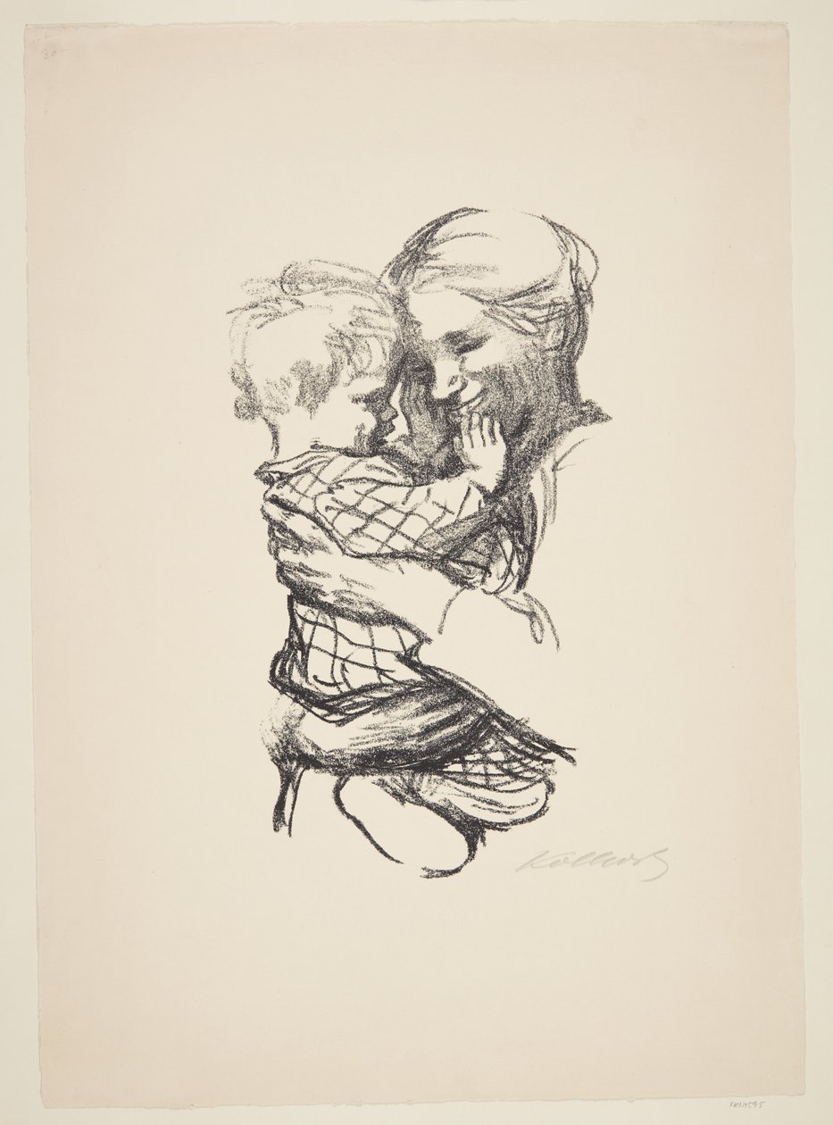 Madre con niño en brazos de Käthe Kollwitz