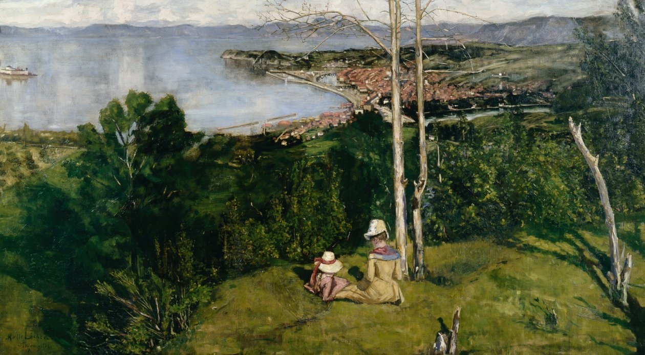 Vista de Trondheim de Kalle (1865 93) Lochen
