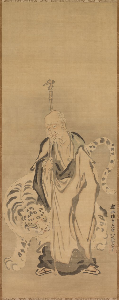 A Sage with Tiger de Kanō Tan’yū