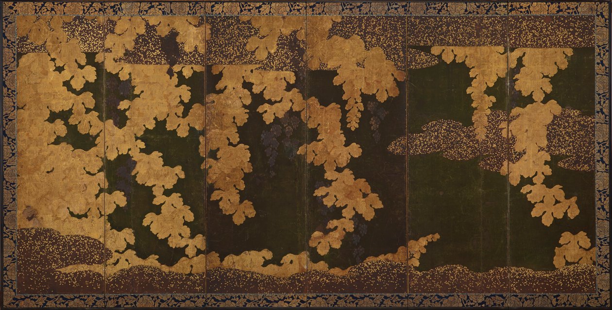 Vides de uva, período Momoyama, 1568-1615 de Kano Eitoku