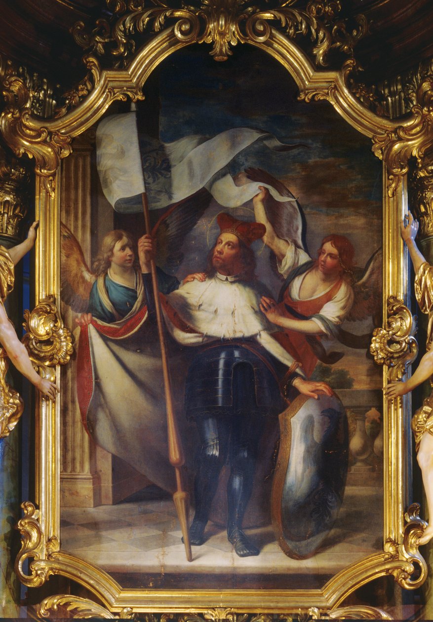 San Wenceslao entre dos ángeles de Karel Škréta
