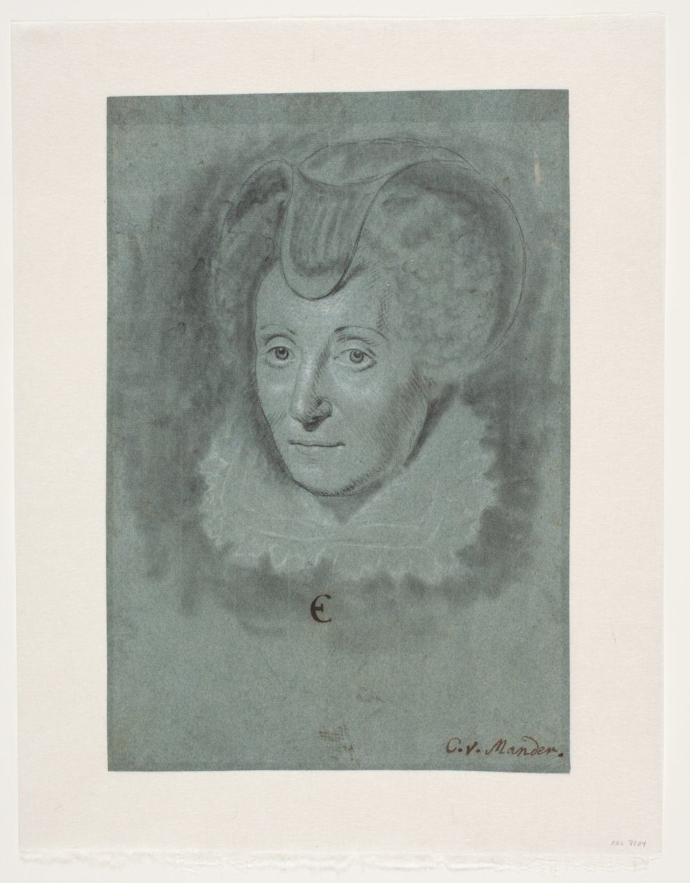 Retrato de dama. Louise de Coligny de Karel van III Mander