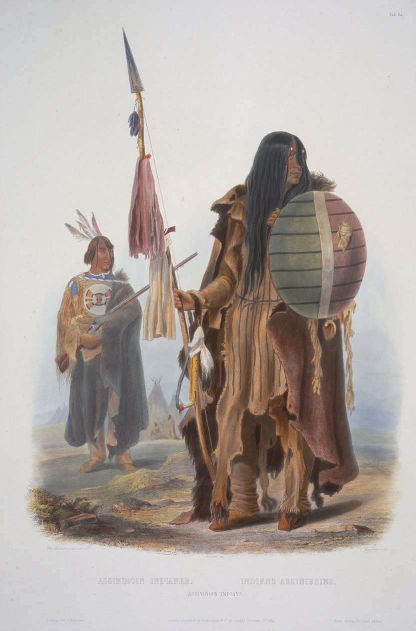 Indios Assiniboin de Karl Bodmer