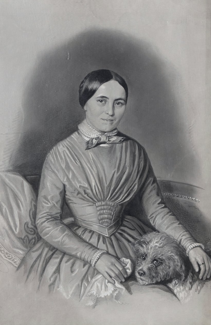Retrato de Johanna Spyri (1827-1901), escritora de Karl Friedrich Irminger