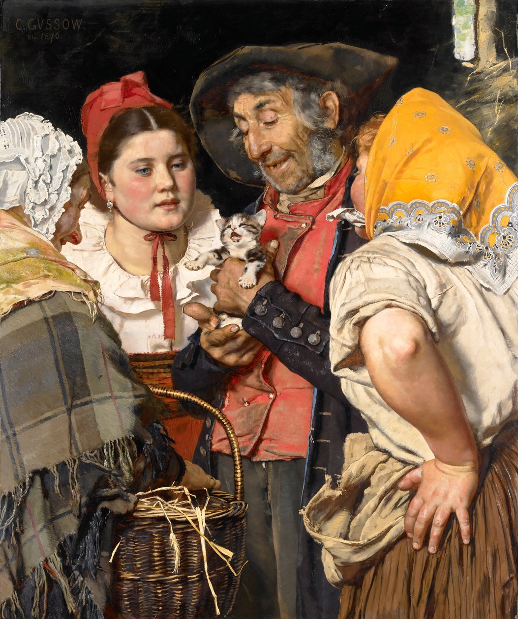 El tesoro del anciano (Das Kätzchen) de Karl Gussow