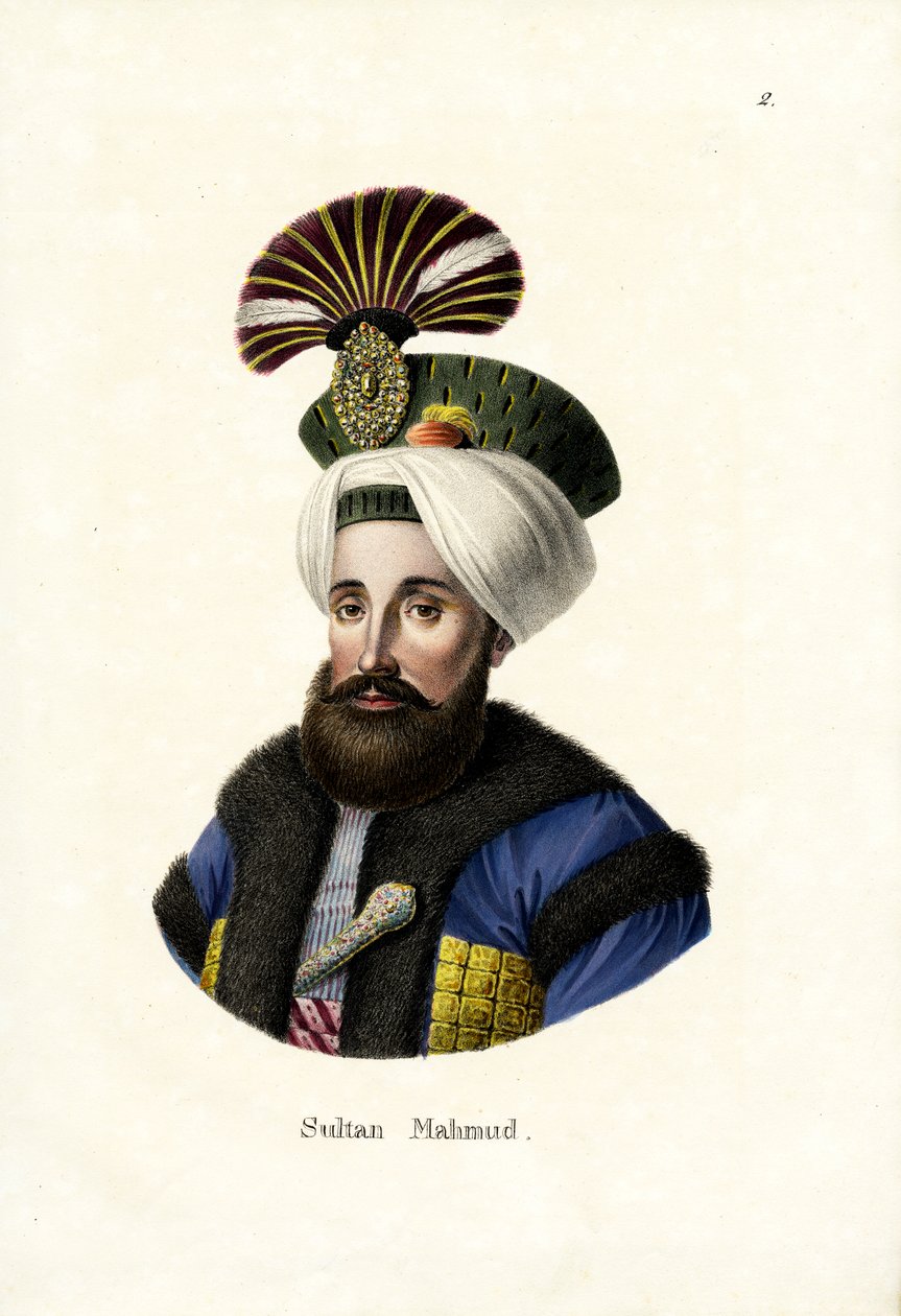 Sultán Mahmud II (1784-1839), 1824 de Karl Joseph Brodtmann
