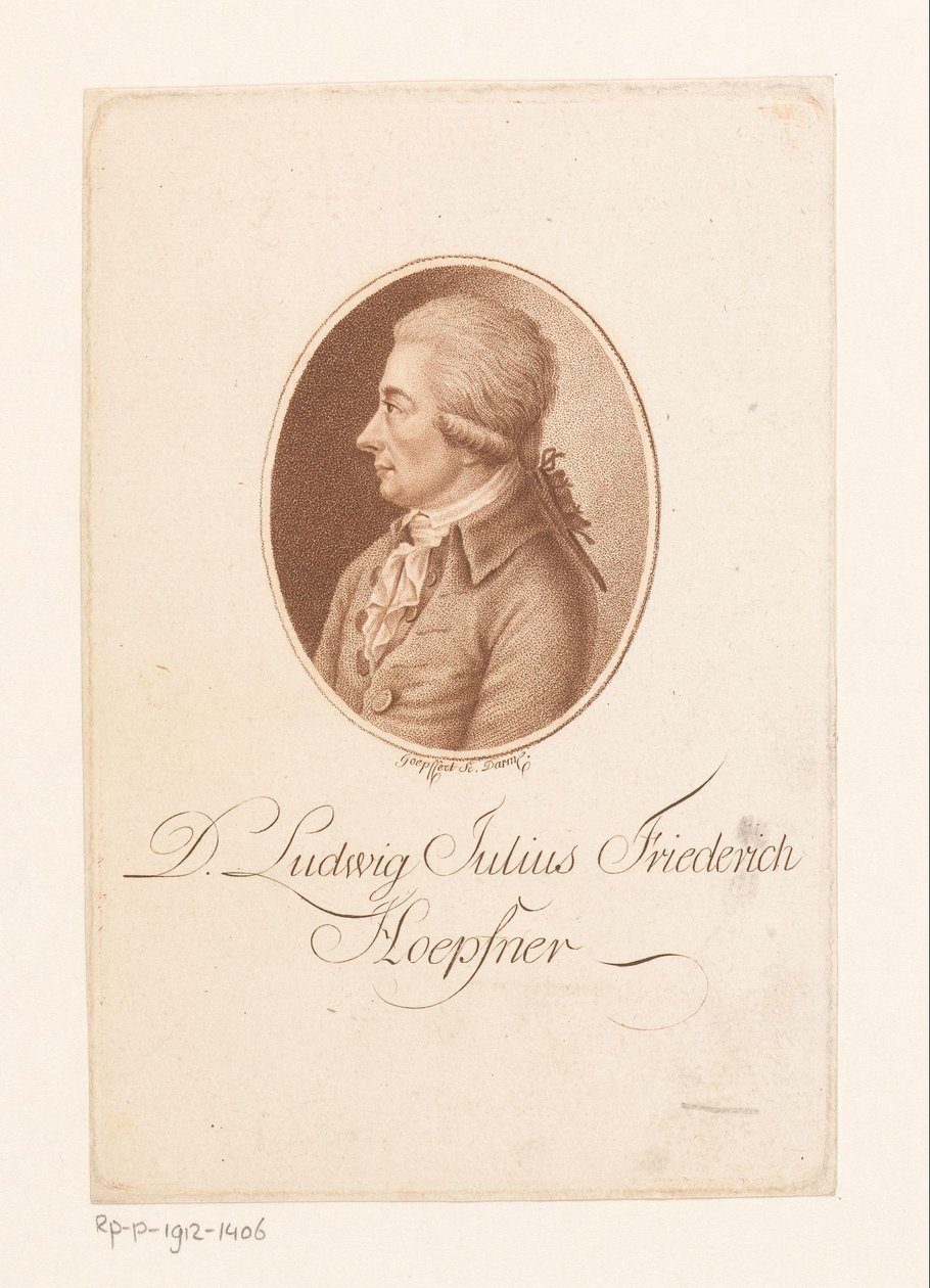 Retrato de Ludwig Höpfner de Karl Goepfert