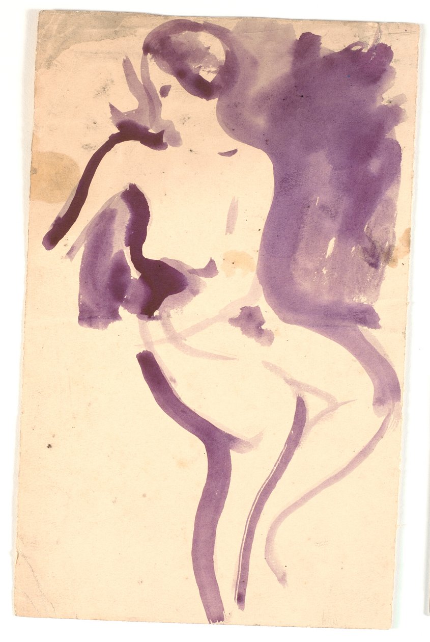 Modelo femenino desnudo sentado de Karl Isakson