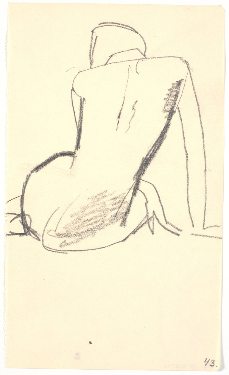 Modelo sentada de Karl Isakson