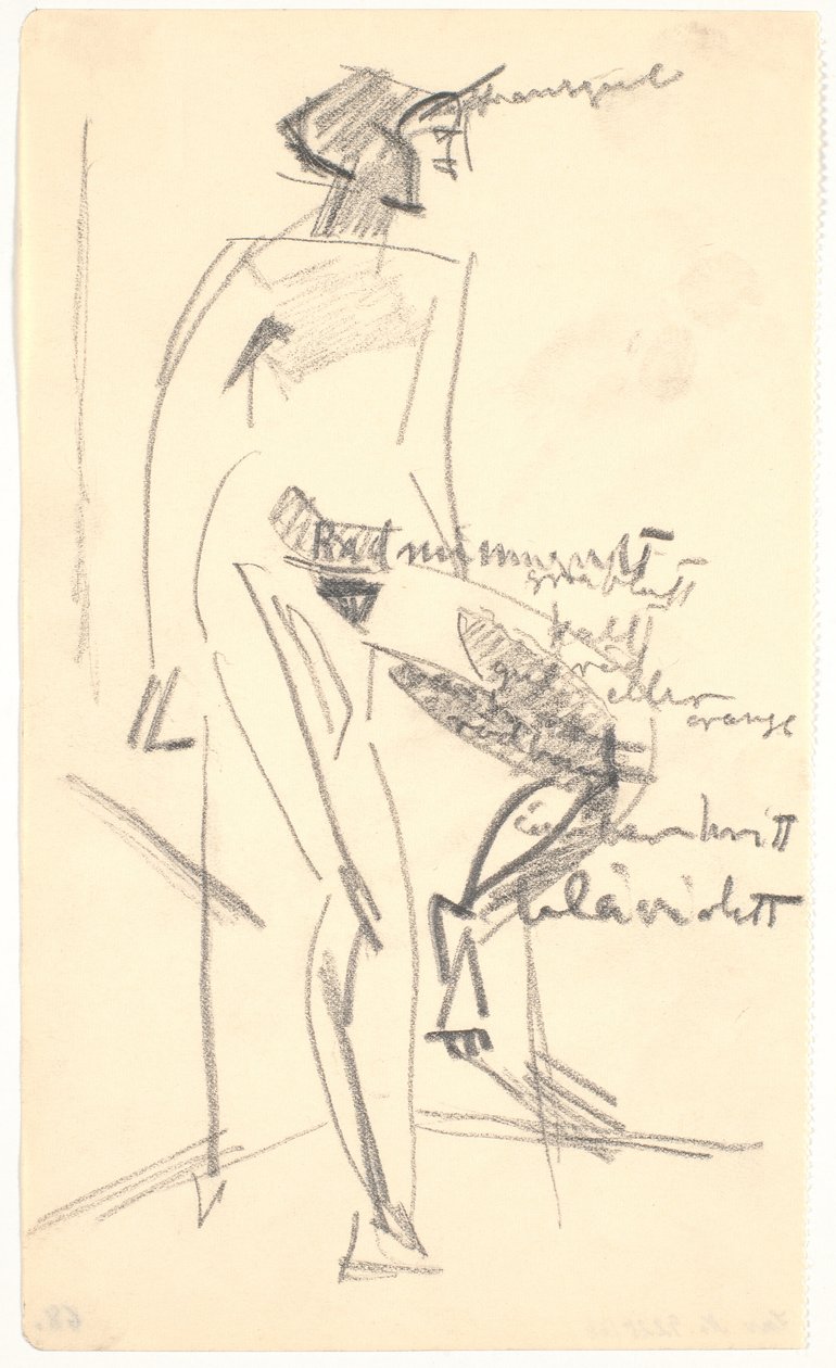 Modelo sentada de Karl Isakson