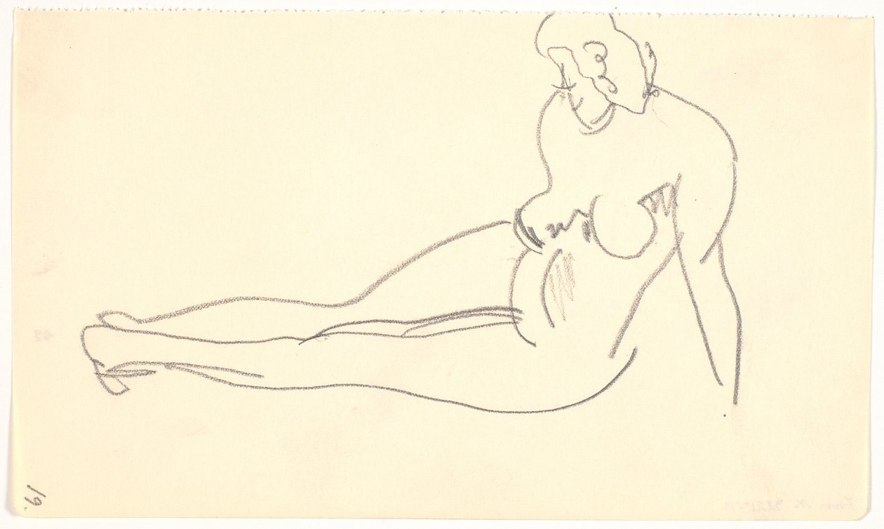 Modelo sentada de Karl Isakson