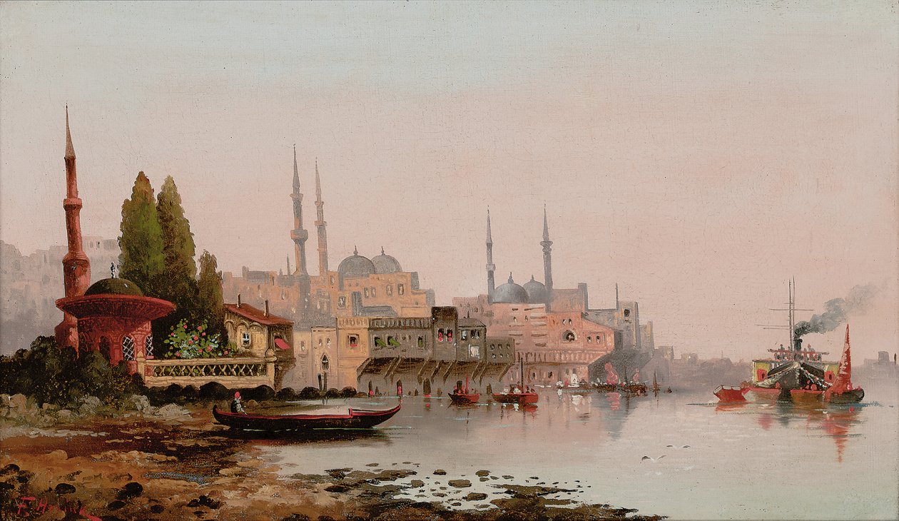 Beirut, c.1890 (óleo sobre lienzo) de Karl Kauffman