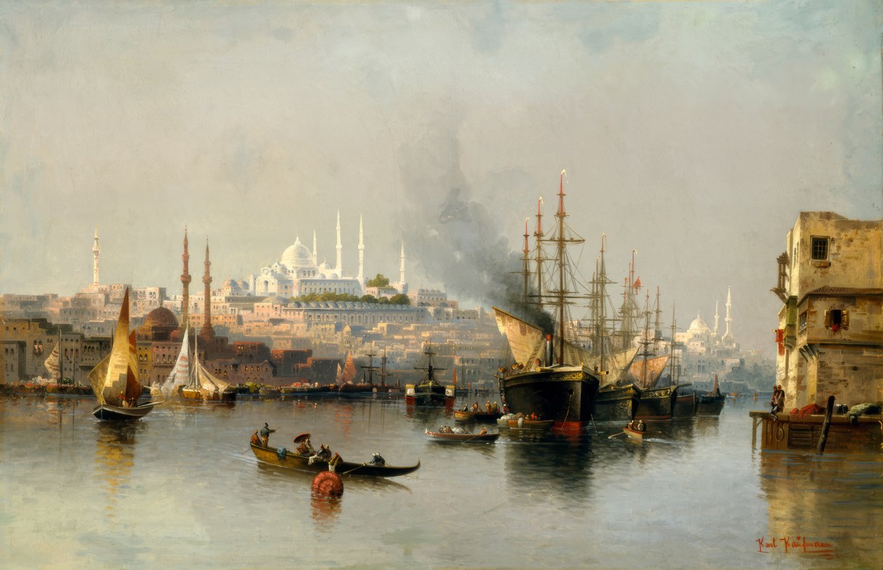 Vista de Constantinopla desde el Cuerno de Oro de Karl Kaufmann