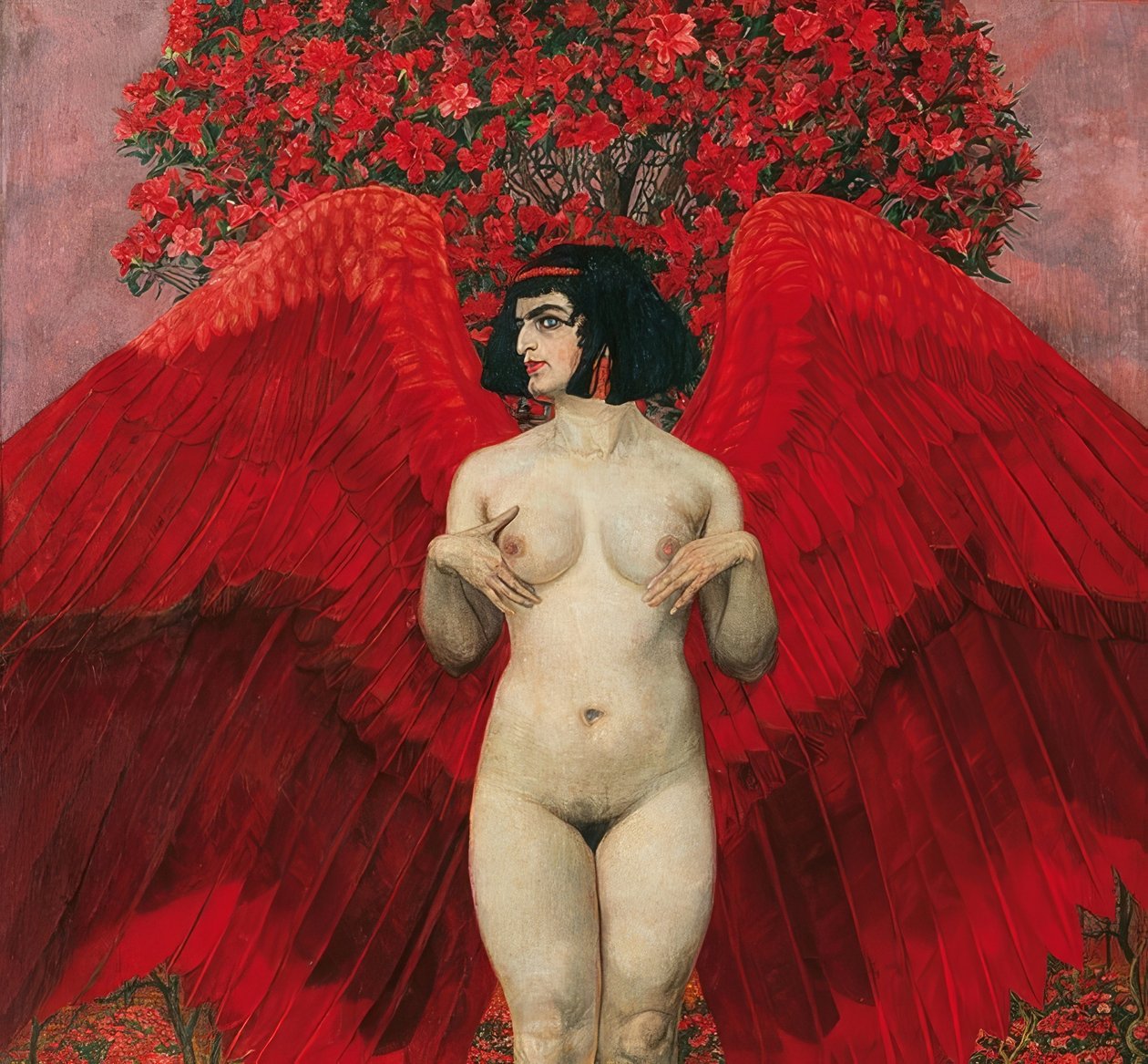 Ángel rojo de Karl Mediz