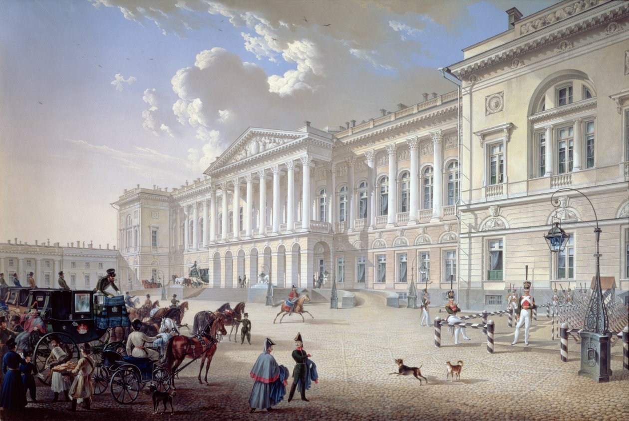 El Palacio Mikhailovsky, San Petersburgo, 1832 de Karl Pavlovich Beggrov
