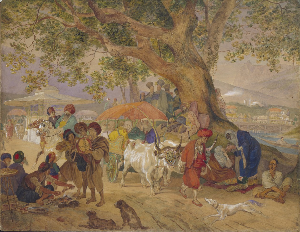 Manantiales de agua dulce cerca de Constantinopla, 1849 de Karl Pavlovich Bryullov