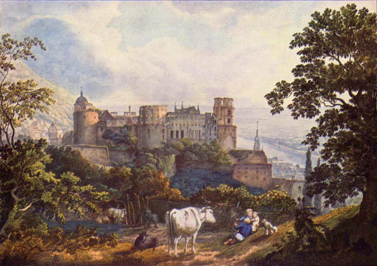 Alemán: Castillo de Heidelberg Castillo de Heidelberg de Karl Philipp Fohr