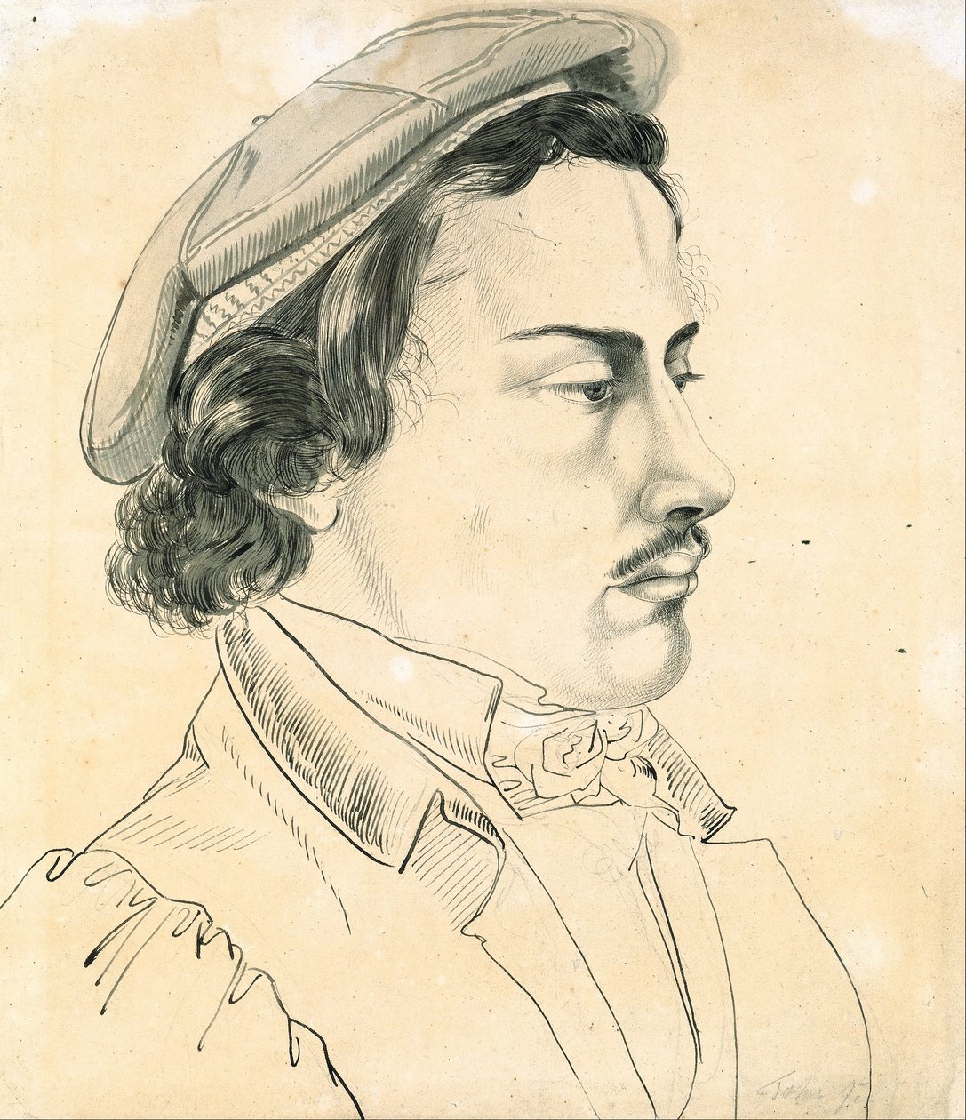 Retrato de un estudiante de Karl Philipp Fohr