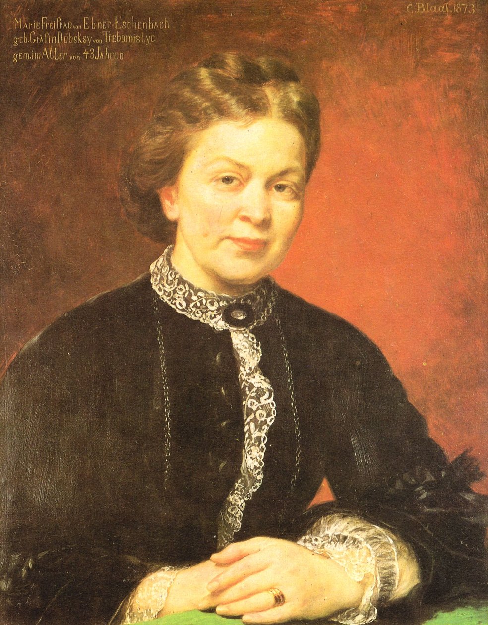 Alemán: Marie Freifrau von Ebner-Eschenbach de Karl von Blaas