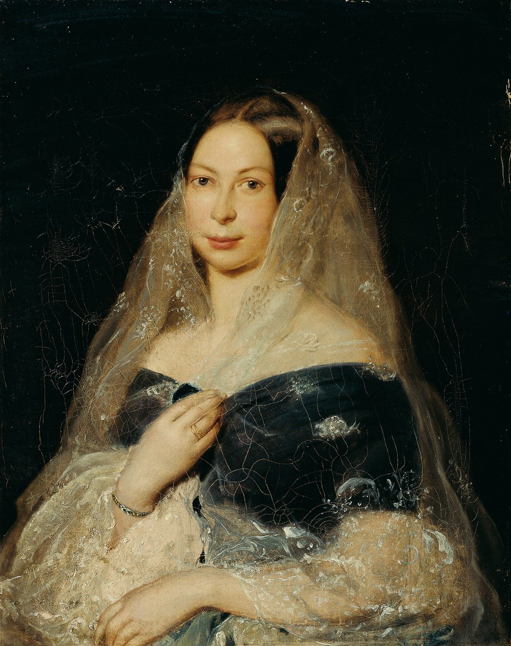 retrato de una dama de Karl von Jagemann