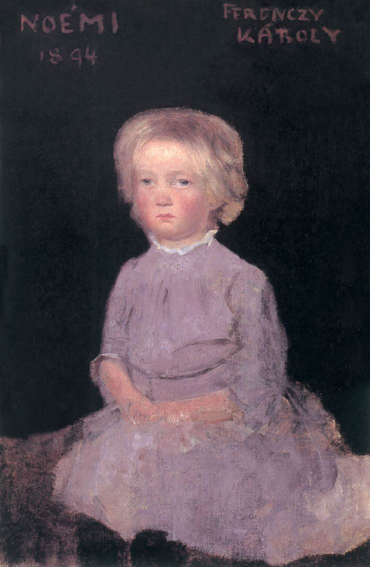 Noemí de niña de Károly Ferenczy