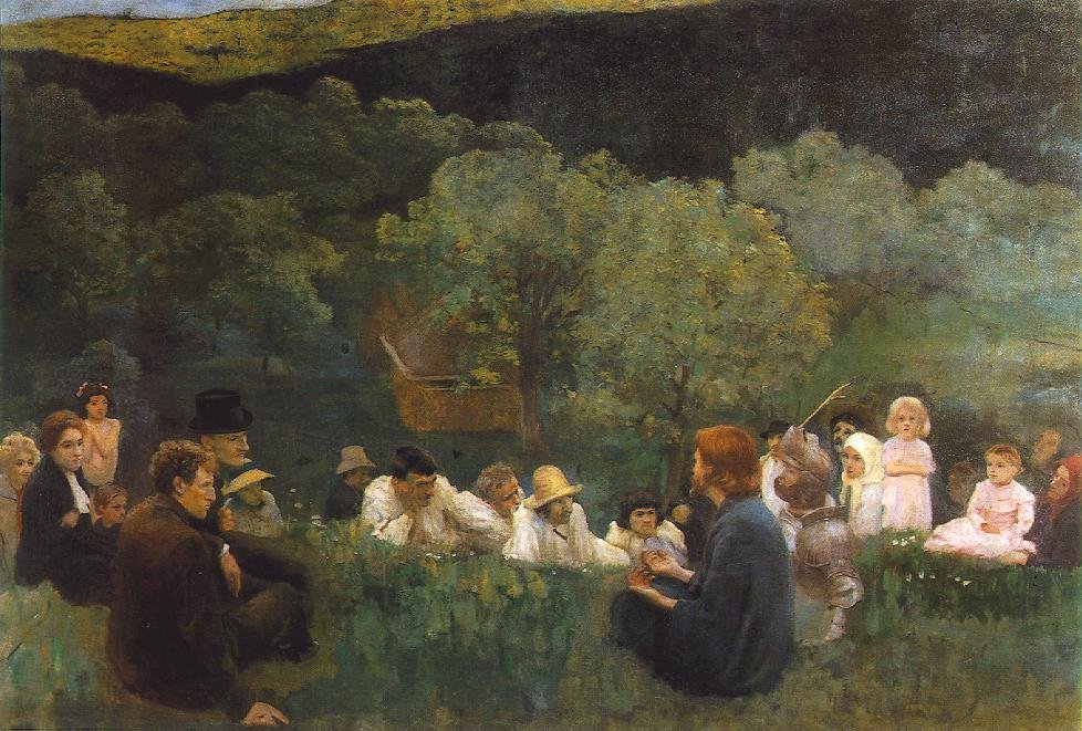 Sermón en la montaña de Károly Ferenczy