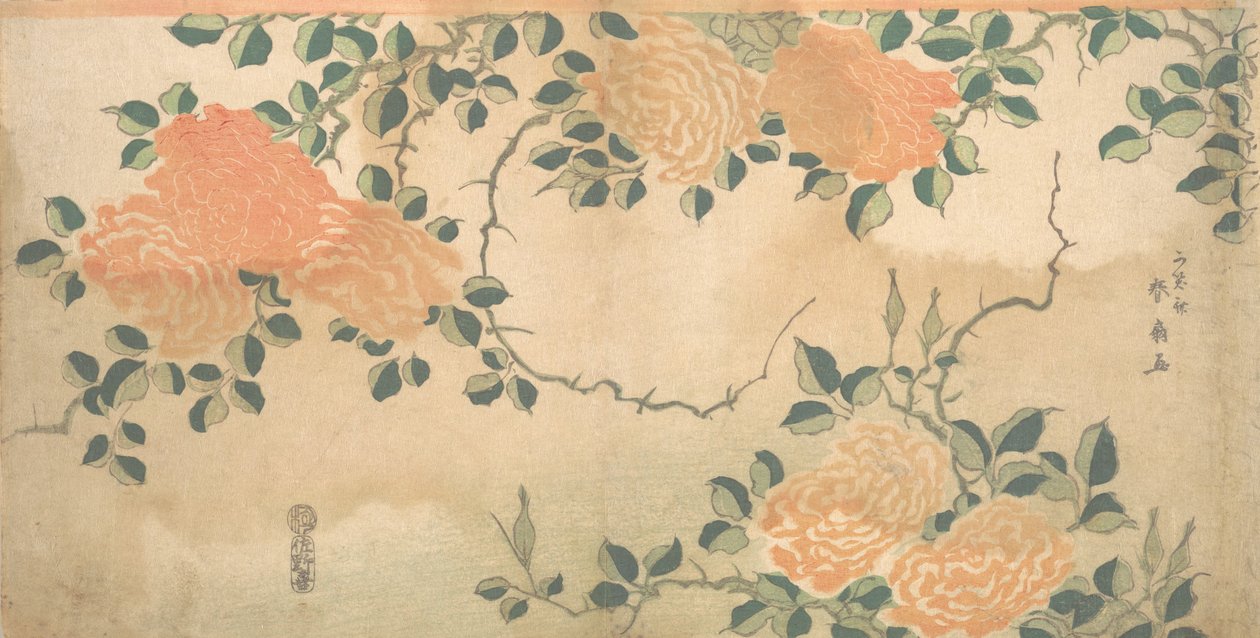Rosas, ca. 1810 de Kashosai Shunsen