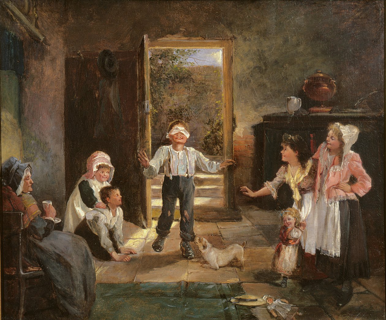 Niños Jugando al Escondite de Kate Gray